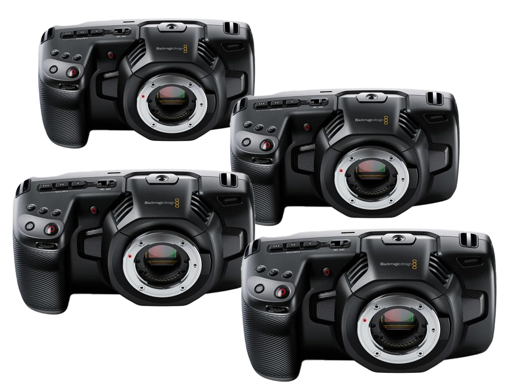 Blackmagic Pocket Cinema 4K – SET (4 Kameras)